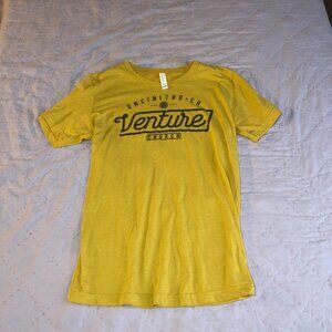 Encinitas, CA Venture Church Yellow T-shirt, Size Small